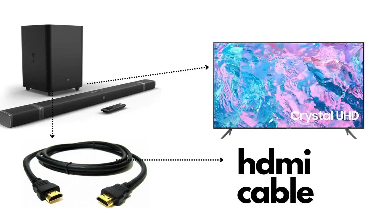 Link your JBL 5.1 Surroud Soundbar By Using HDMI Cable