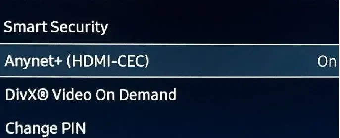 HDMI-CEC settings