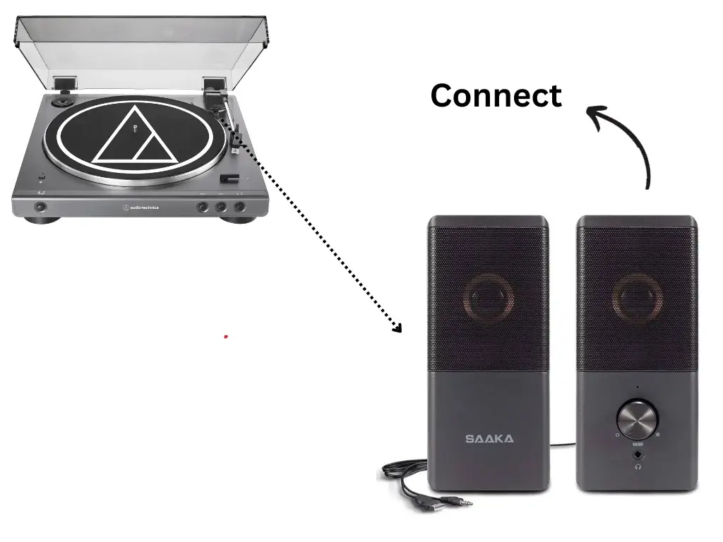 Linking Process of any turntable with active speakers